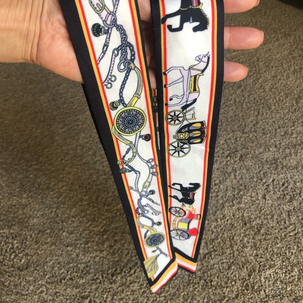 Twilly scarves set of 2 - Picture 2 of 2
